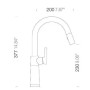 Кран білий латунний Schock SC-520 555120