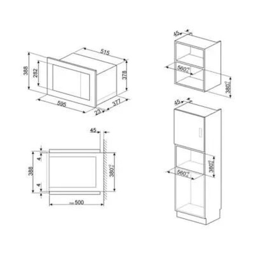 Мікрохвильова піч Smeg FMI125N Grill