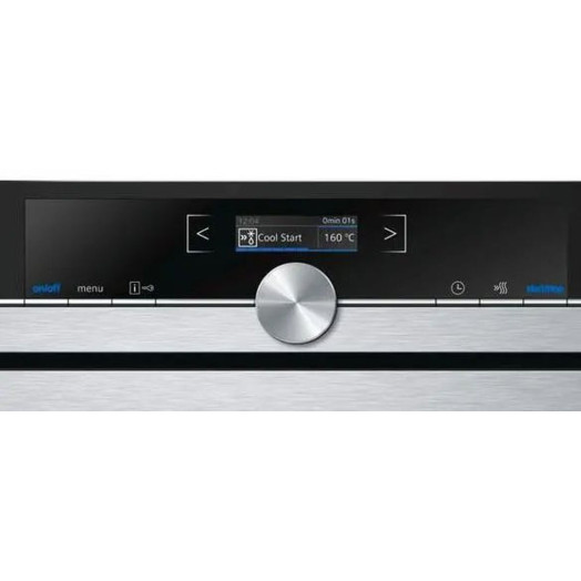 Siemens iQ700 HB634GBS1 Електрична духовка конвекційна сріблясто-чорна