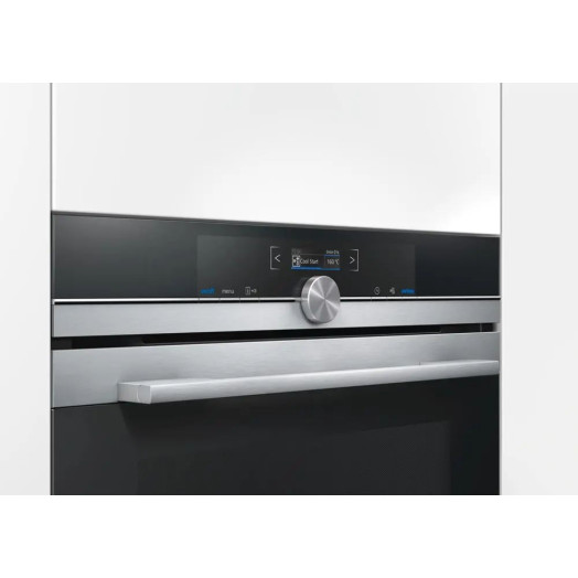 Siemens iQ700 HB634GBS1 Електрична духовка конвекційна сріблясто-чорна