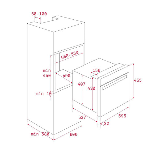 Духовка електрична Teka Maestro HLC 8400 BK Convection Чорне скло