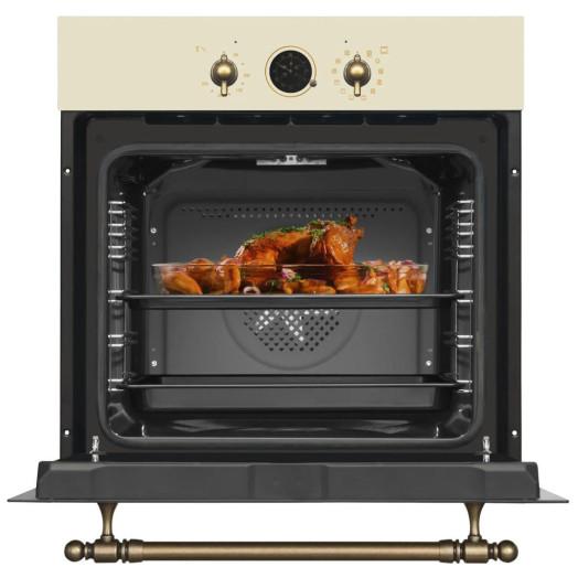 Духовка електрична Amica ED17319W Retro Convection Ivory