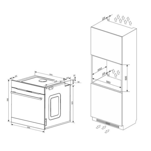 Електрична пароварка Amica ED37618B X-Type Steam Convection Black