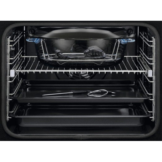 Electrolux 700 SteamCrisp Електрична пароварка EOC8P39WX Конвекційний термозонд Пульт дистанційного керування Сріблясто-чорний
