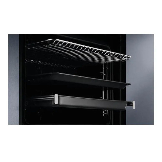 Electrolux 600 SteamBake EOD6C77WX Електрична парова духовка Конвекційний термозонд Пульт дистанційного керування Чорно-сталевий