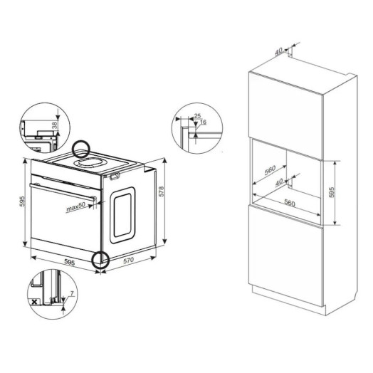 Електрична пароварка Amica ED97699XA+ X-Type Steam Thermocirculation Thermoprobe Inox