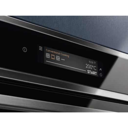Electrolux 700 SteamCrisp Електрична пароварка EOC9P31WX Конвекційний термозонд Пульт дистанційного керування Чорно-сталевий