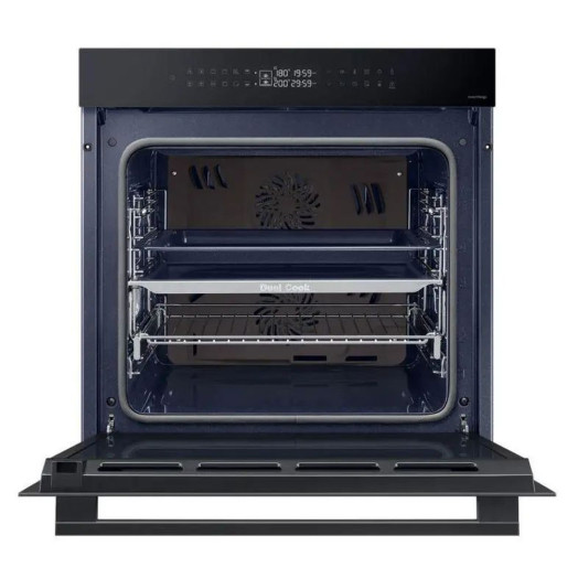 Samsung NV7B4245VAK Dual Cook Електрична парова духовка з конвекцією Пульт дистанційного керування Чорне скло