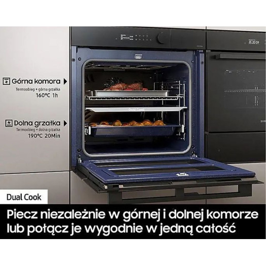 Samsung NV7B5765RAK Dual Cook Електрична пароварка з конвекцією AirFry Remote Control Black