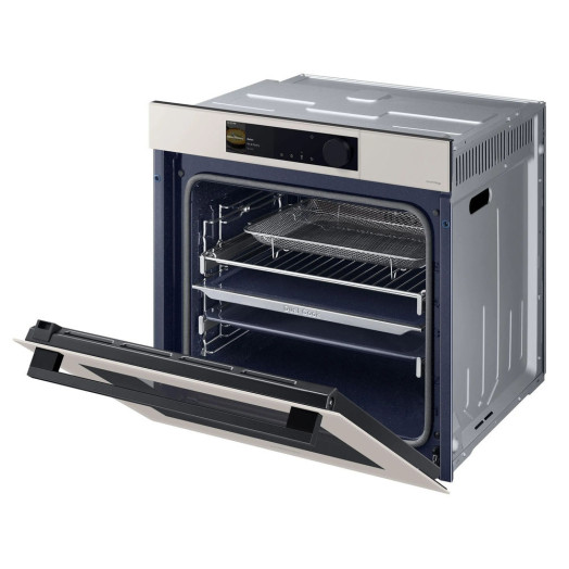 Samsung Bespoke NV7B6665IAA Dual Cook Електрична пароварка з конвекцією AirFry Пульт дистанційного керування Бежевий
