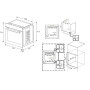 Beko BBIS17400BC bPro500 Пульт дистанційного керування для електричної парової духовки з конвекцією, чорний