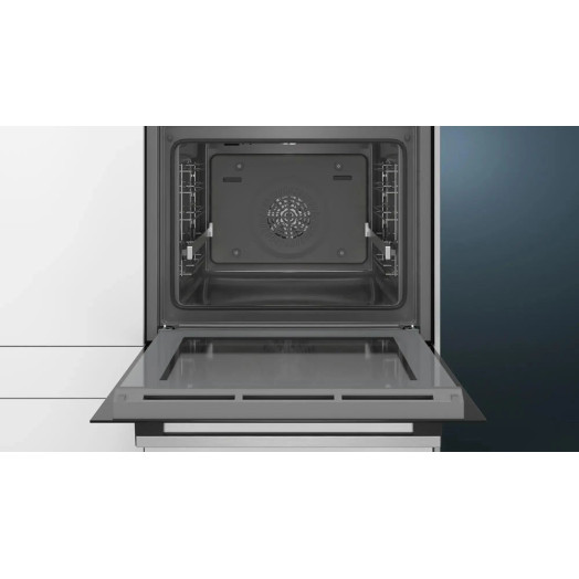 Siemens iQ500 HB537A0S0 Електрична духовка конвекційна сріблясто-чорна