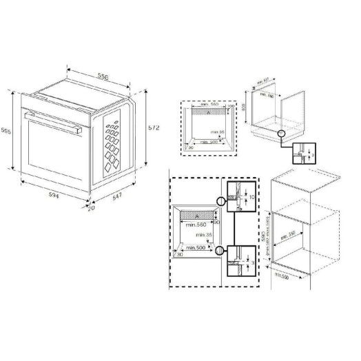 Beko BBIM13300ZGCSE b300 Електрична духовка з конвекцією Графіт