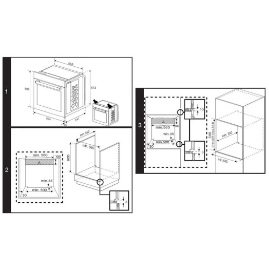 Електрична духовка Beko BBIM17300BMPEF b300 Convection Black