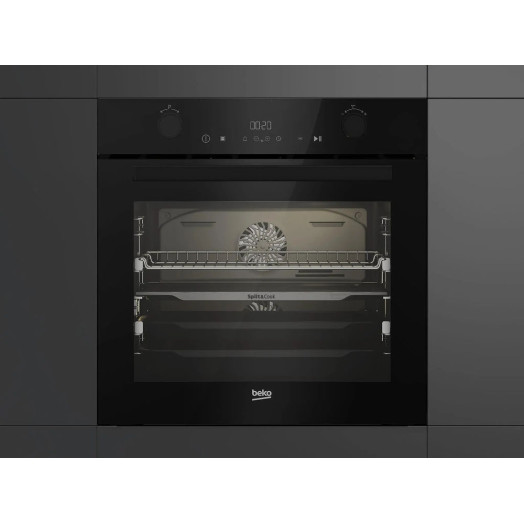 Електрична духовка Beko BBVM17400BCS bPro500 Split&Cook, конвекція чорна