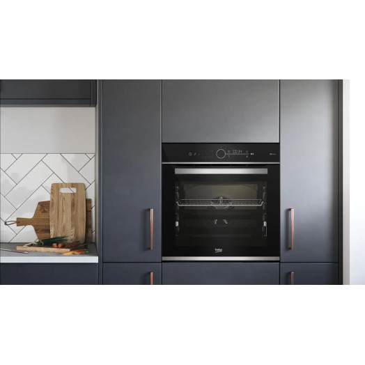 Beko BBIMM13400XMSWE bPro500 Пульт дистанційного керування для електричної духовки чорний