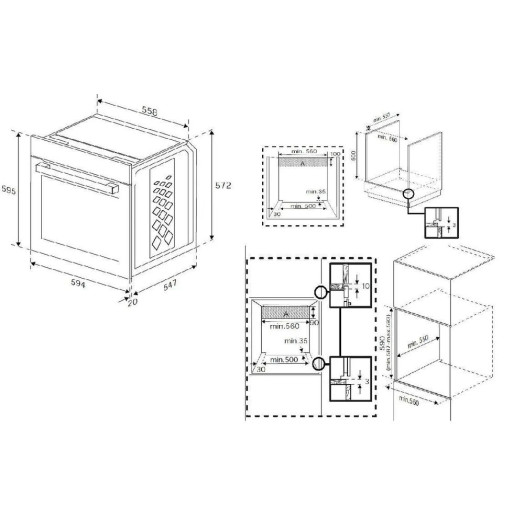 Beko BBIMM13400XMSWE bPro500 Пульт дистанційного керування для електричної духовки чорний