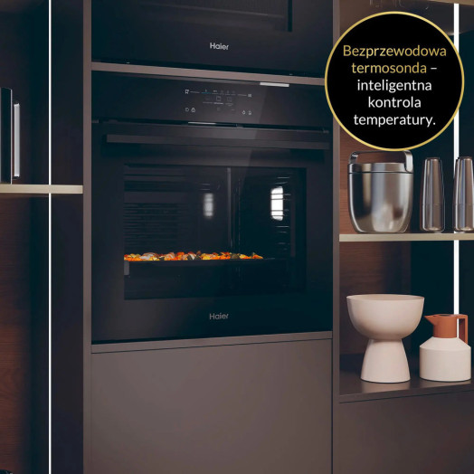Haier ID Series 4 H6 Електрична піч ID48C5YTB AirFry Конвекційний термометр Пульт дистанційного керування Чорний