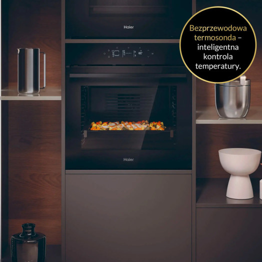 Електрична духовка Haier ID 4 Series H6 ID46G5YTB AirFry Термометр Дистанційне керування Чорний
