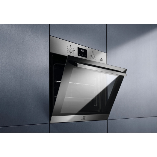Електрична пароварка Electrolux 600 SteamBake EOD3F50TX Black and Steel