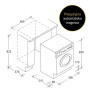 Пральна машина Haier HWDQ90B416FWB-S 9 кг/5 кг