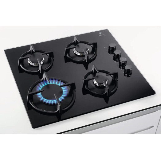Газова варильна поверхня Electrolux 600 Gas on Glass EGG6407K 59см