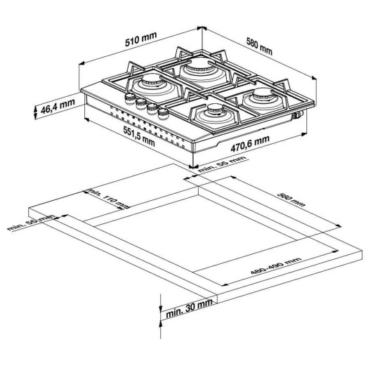 Газова плита Beko HILW64122SW 60см