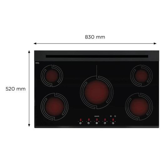 Газова варильна поверхня Dynaxo DynaCook X5 G20 2E 20 83см