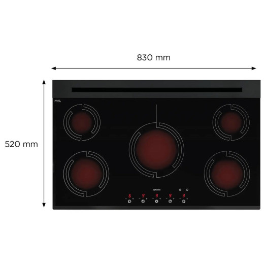 Газова варильна поверхня Dynaxo DynaCook X5 G30 3B/P 37 83см