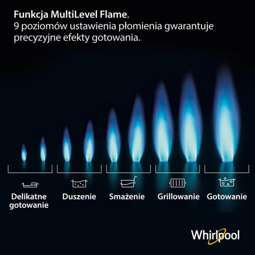 Газова варильна поверхня Whirlpool AKWL 728/NB 73см