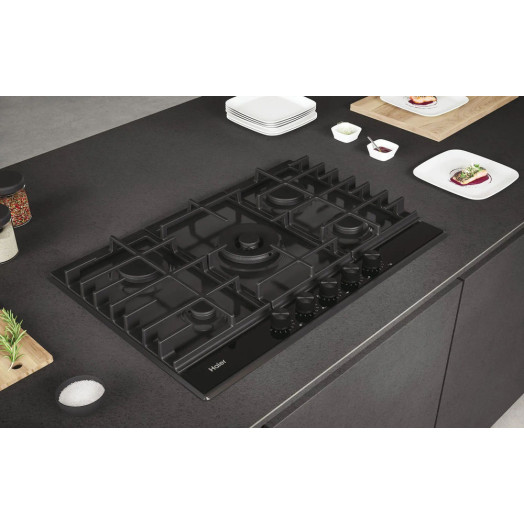 Газова варильна поверхня Haier Gas On Metal Series 6 HAHG7W5HEB 74.5см