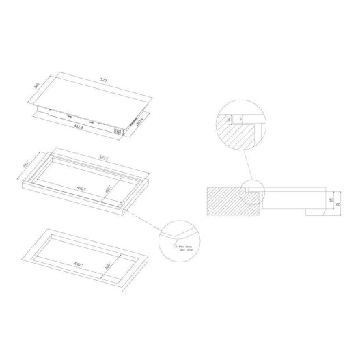 Склокерамічна плита Candy CDH30 28,8см
