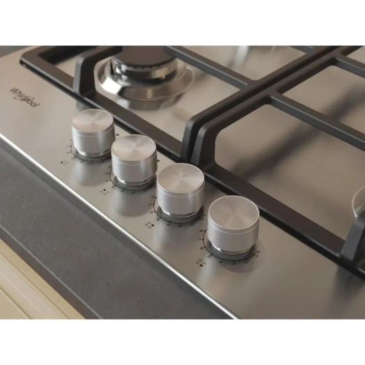 Газова плита Whirlpool TKRL660IX 58см
