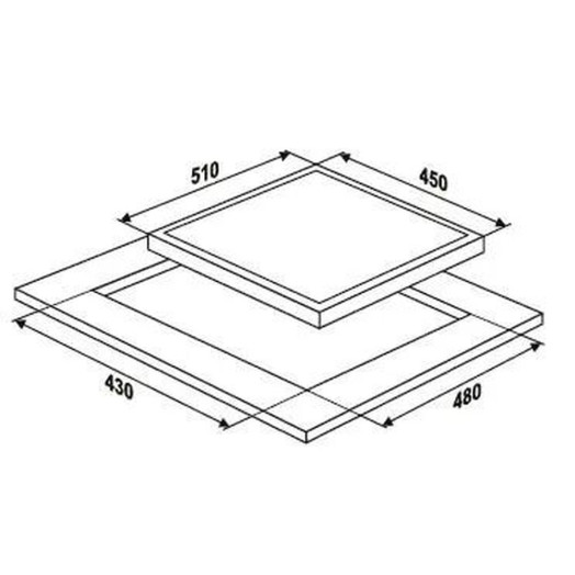 Варильна поверхня газова MPM 45-GMH-16 45см