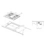 Газова варильна поверхня Haier Series 4 Gas On Glass HAVG6BF4HB/1 65см