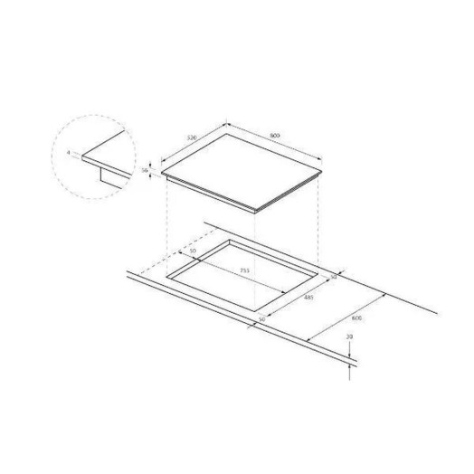 Індукційна плита Haier I-Touch 6 VaryCook HAMTSJ86TFTCF/1 80см