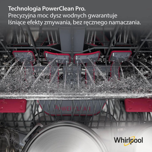 Посудомийна машина Whirlpool WSIO 3O34 PFE X 44,8 см Автоматичне відкриття дверцят Ящик для столових приборів