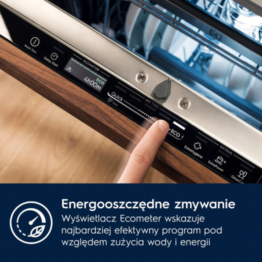 Посудомийна машина Electrolux 900 ComfortLift EEC67310L 60см Автоматичне відкриття дверей Ящик для столових приборів
