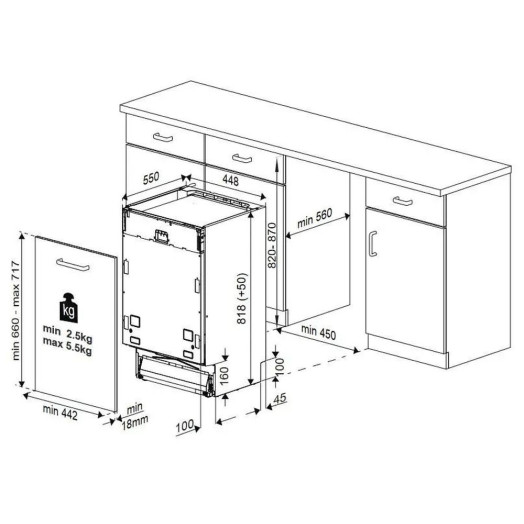 Посудомийна машина Beko DIS35023 44,8см