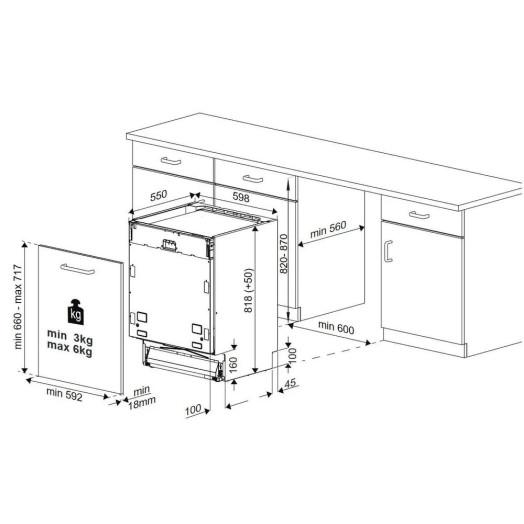 Посудомийна машина Beko b300 BDIN38521Q 59,8 см Ящик для столових приборів