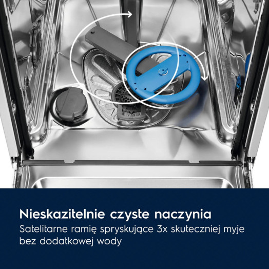 Посудомийна машина Electrolux 900 ComfortLift EEC87400W 60см Автоматичне відкриття дверей Ящик для столових приборів