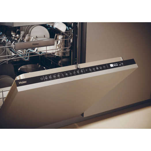 Посудомийна машина Haier I-Pro Shine Series 4 XS 6B0M4PDB 59,7 см Автоматичне відкриття дверцят Ящик для столових приборів