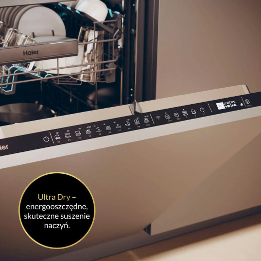 Посудомийна машина Haier I-Pro Shine Series 4 XS 6B0M4PDB 59,7 см Автоматичне відкриття дверцят Ящик для столових приборів