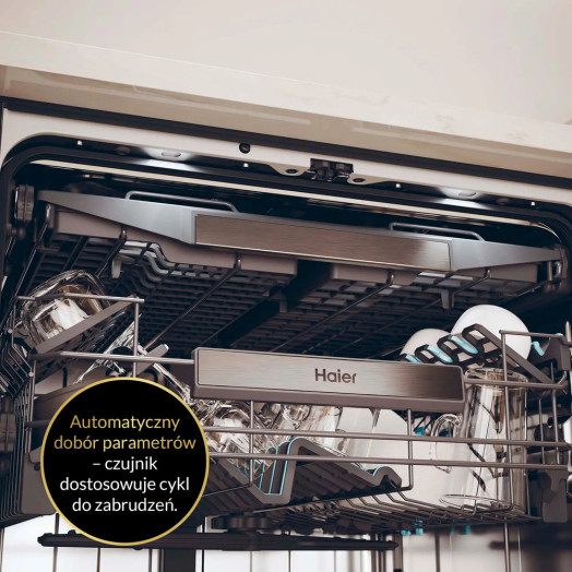 Посудомийна машина Haier I-Pro Shine Series 4 XS 6B0M4PDB 59,7 см Автоматичне відкриття дверцят Ящик для столових приборів