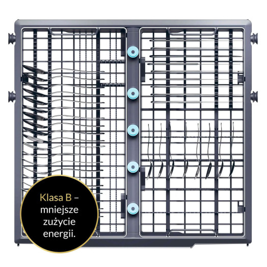 Посудомийна машина Haier I-Pro Shine Series 4 XS 6B0M4PDB 59,7 см Автоматичне відкриття дверцят Ящик для столових приборів