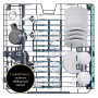 Посудомийна машина Haier I-Pro Shine Series 4 XS 6B0M4PDB 59,7 см Автоматичне відкриття дверцят Ящик для столових приборів