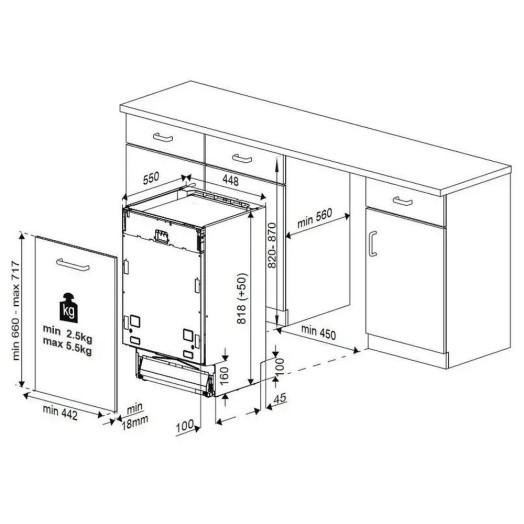 Посудомийна машина Beko DIS35023E 44,8см