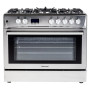 Газоелектрична плита Ravanson Cheff Modern KWGE-K90 з вентилятором і грилем