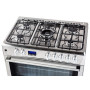 Газоелектрична плита Ravanson Cheff Modern KWGE-K90 з вентилятором і грилем