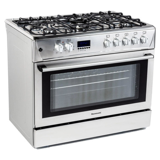 Газоелектрична плита Ravanson Cheff Modern KWGE-K90 з вентилятором і грилем
